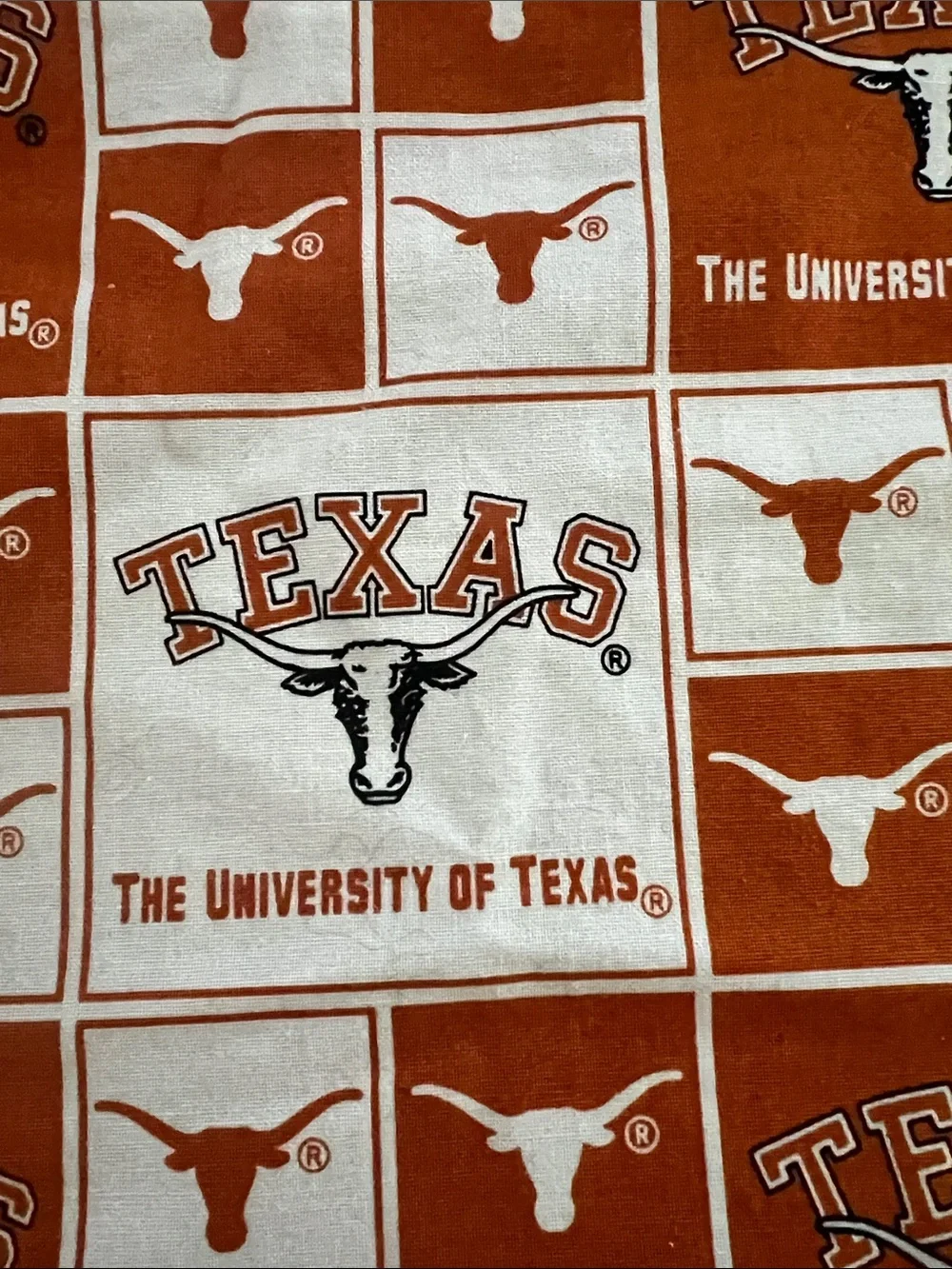 University of Texas Logo Pet Bandana — Burnt Orange & White